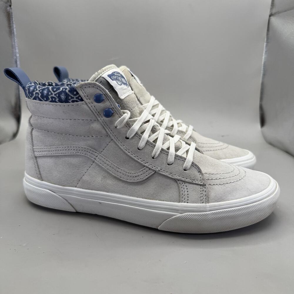 Vans Sk8-Hi MTE Shoes Mens Size 7.5 Gray Suede Insulated Winter Sneakers